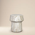 Modern Olivestone Green Side Table with Weather-Resistant Build