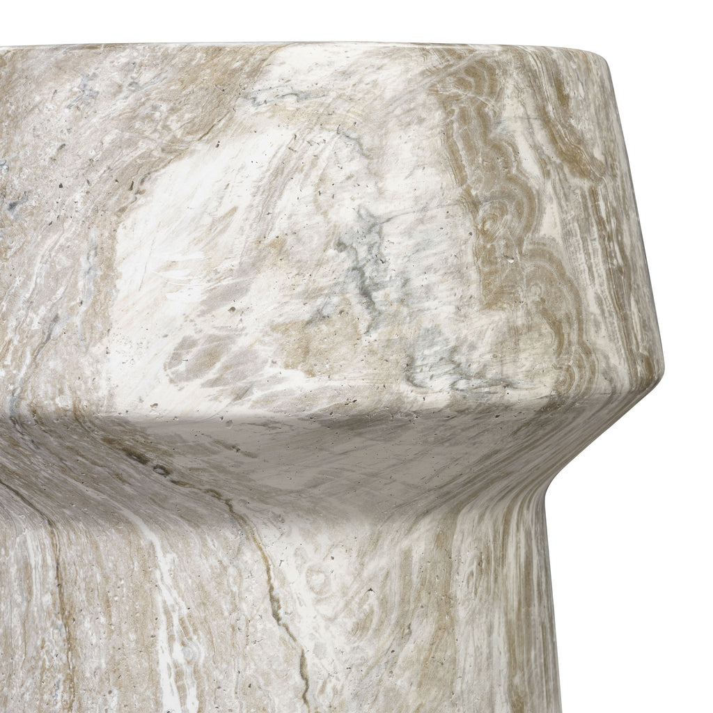 Modern Olivestone Green Side Table with Weather-Resistant Build