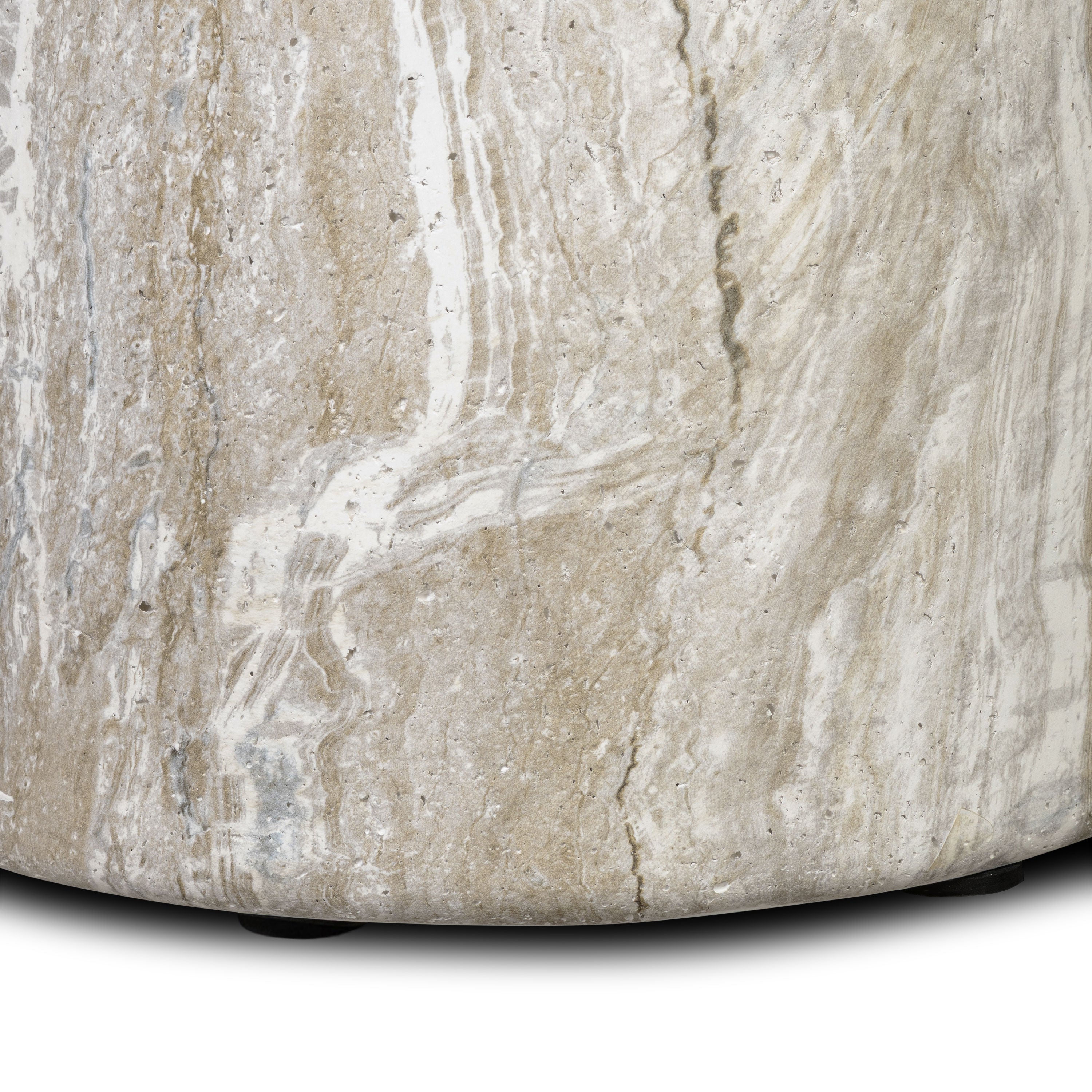 Modern Olivestone Green Side Table with Weather-Resistant Build