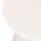 Table d'appoint moderne blanc amande avec conception résistante aux intempéries