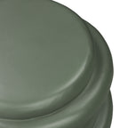 Table d'appoint moderne Salvia verte avec fabrication résistante aux intempéries