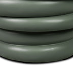Table d'appoint moderne Salvia verte avec fabrication résistante aux intempéries