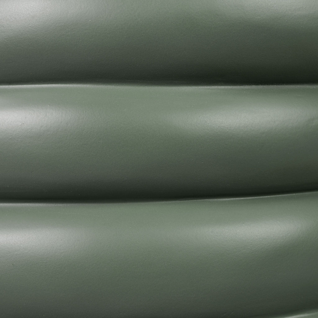 Modern Salvia Green Side Table with Weather-Resistant Build