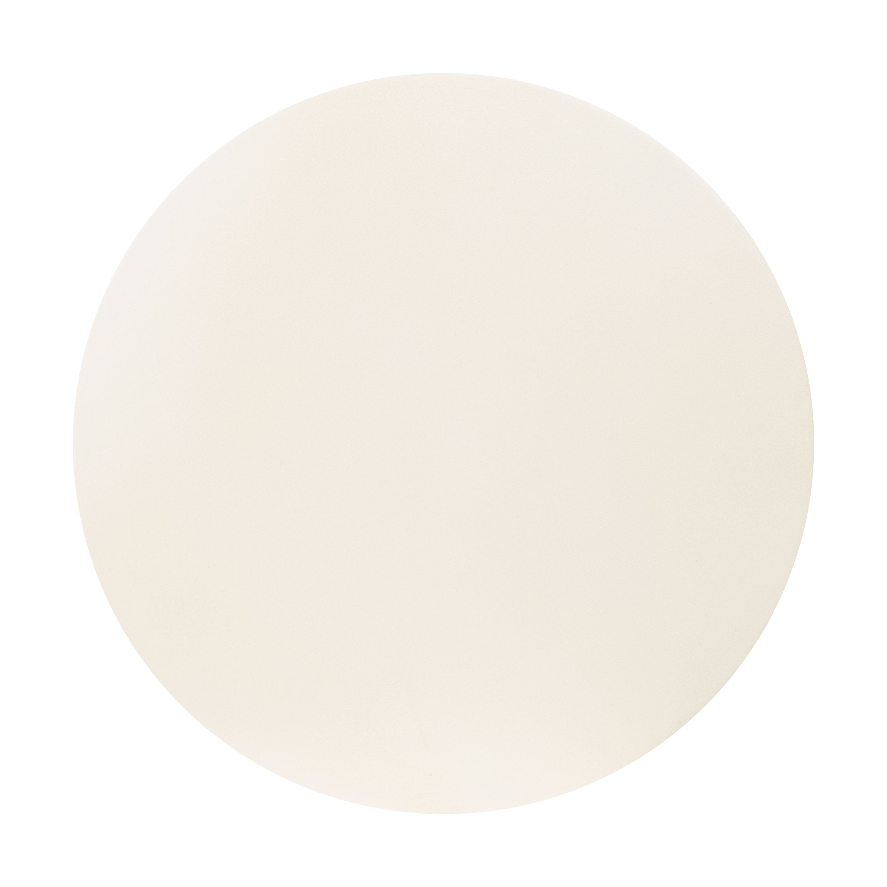 Modern Almond White Side Table with Weather-Resistant Build