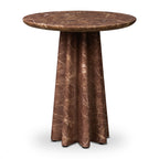 Table d'appoint rouge bordeaux moderne avec conception résistante aux intempéries
