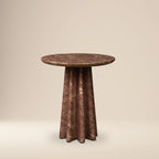 Table d'appoint rouge bordeaux moderne avec conception résistante aux intempéries