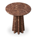 Table d'appoint rouge bordeaux moderne avec conception résistante aux intempéries