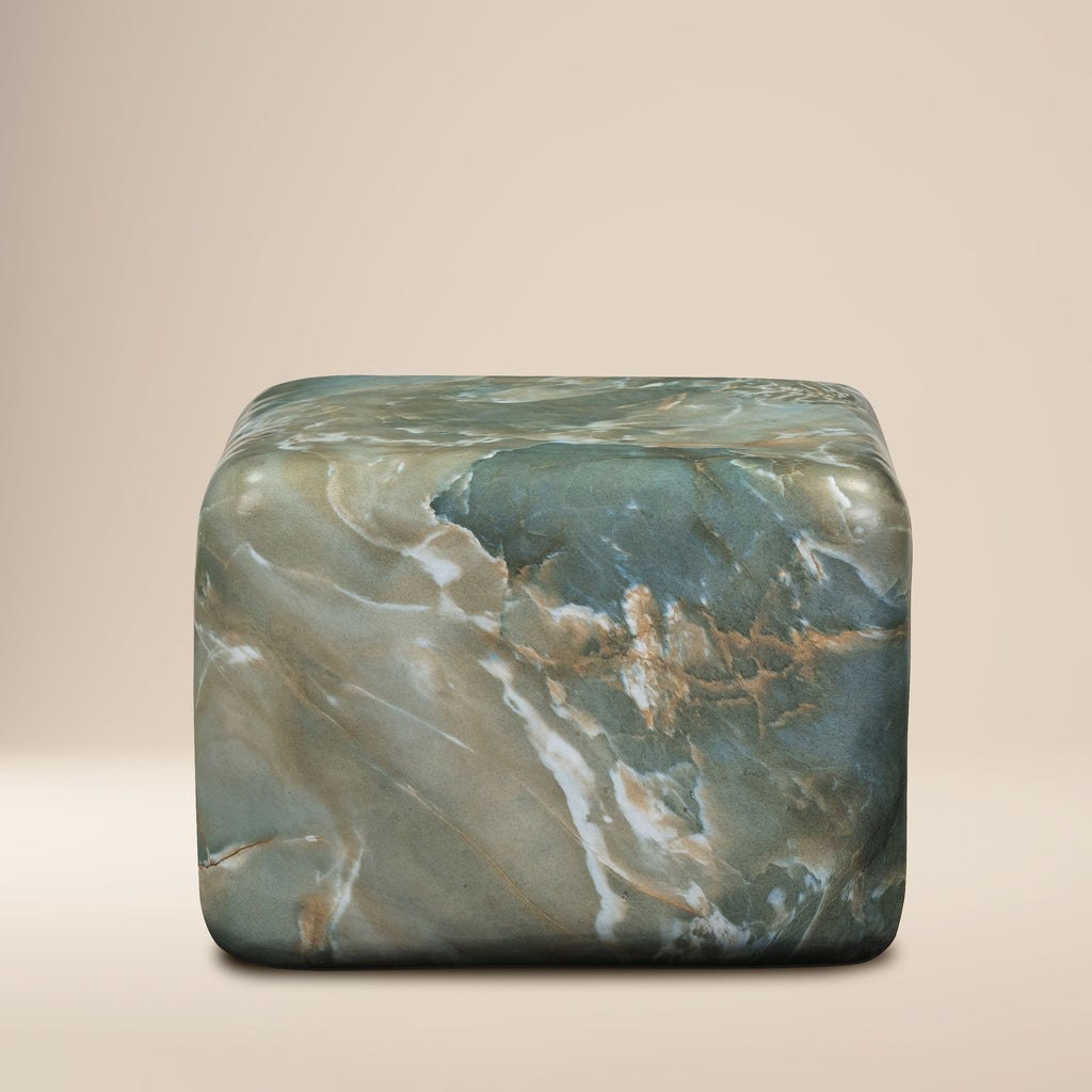 Modern Jade Green Side Table with Weather-Resistant Build