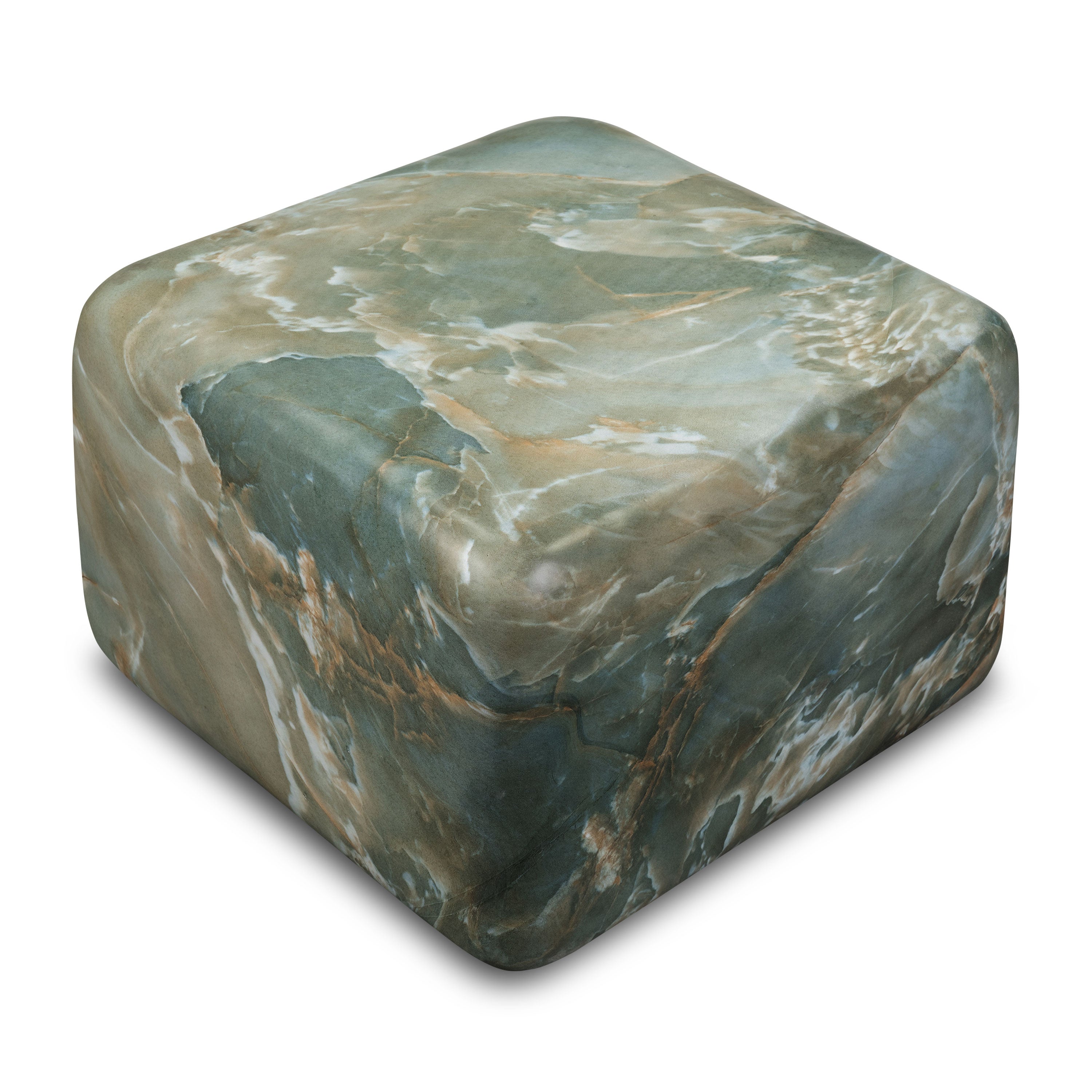Modern Jade Green Side Table with Weather-Resistant Build