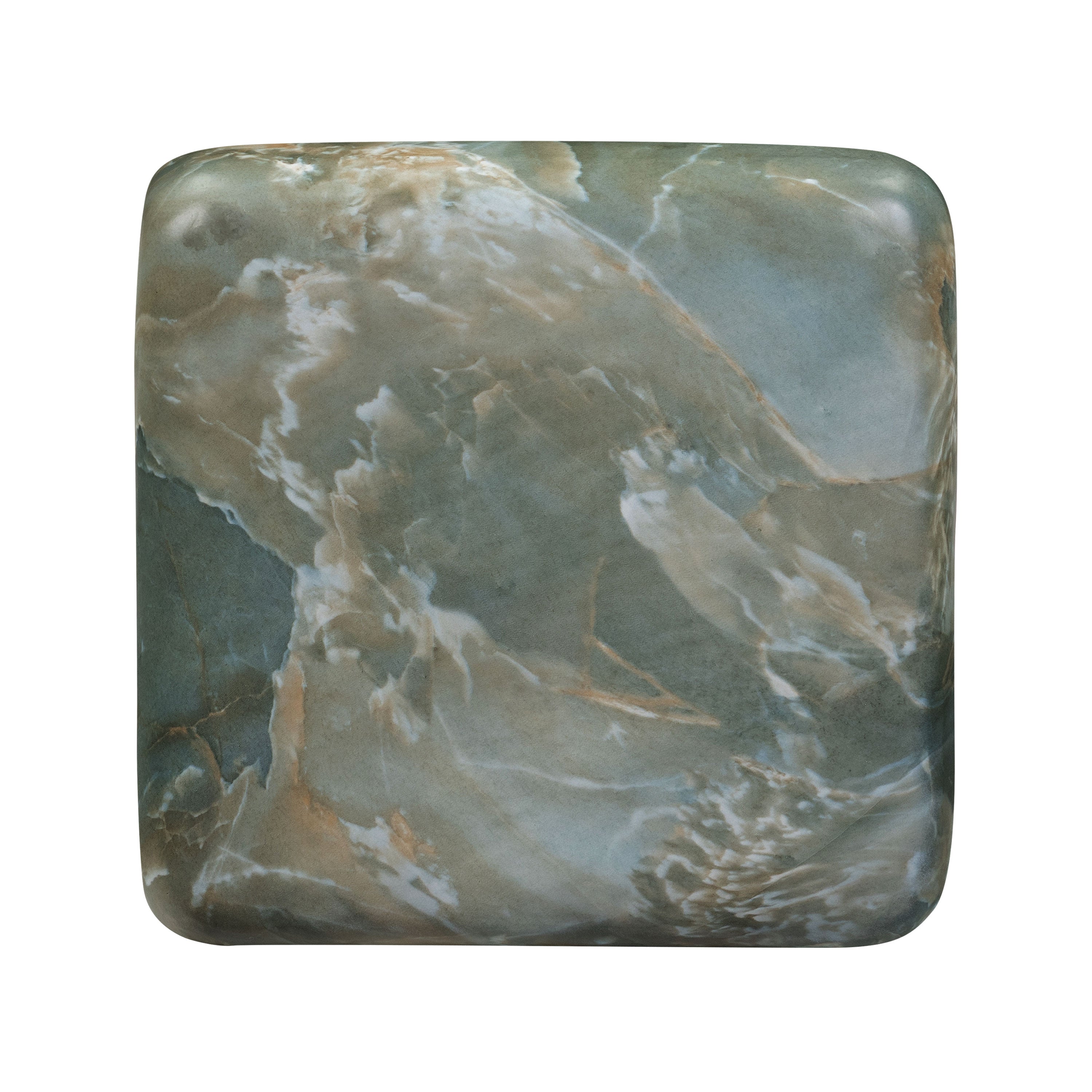 Modern Jade Green Side Table with Weather-Resistant Build