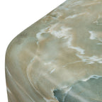 Table d'appoint vert jade moderne avec fabrication résistante aux intempéries
