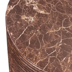 Table d'appoint moderne rouge bordeaux avec conception résistante aux intempéries