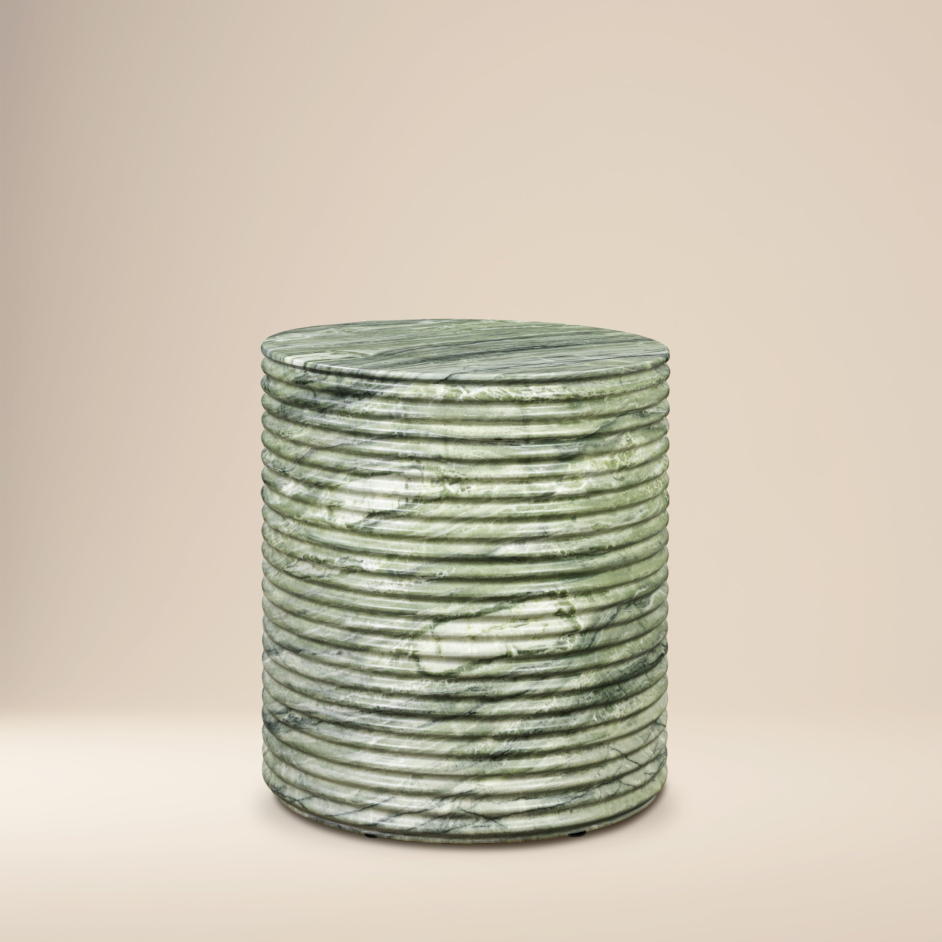 Modern Seaweed Green Side Table with Weather-Resistant Build