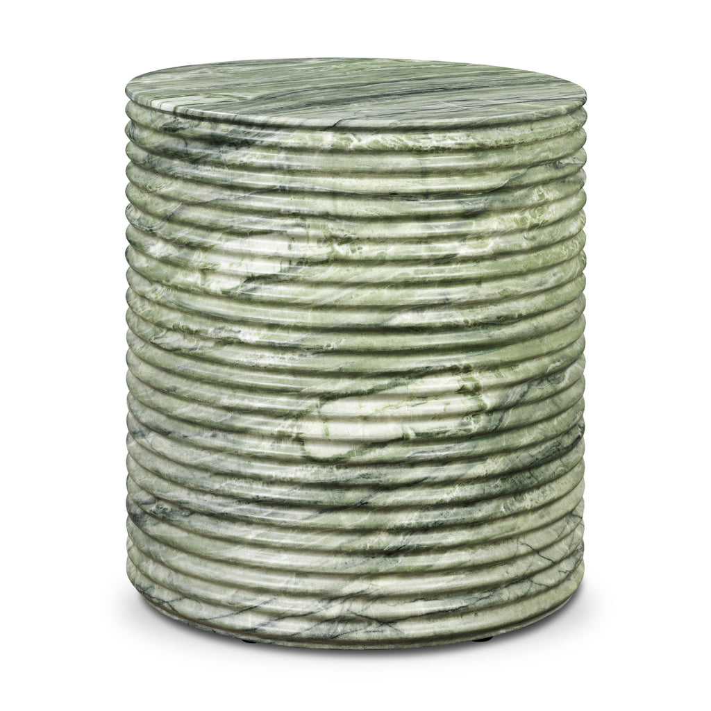 Modern Seaweed Green Side Table with Weather-Resistant Build