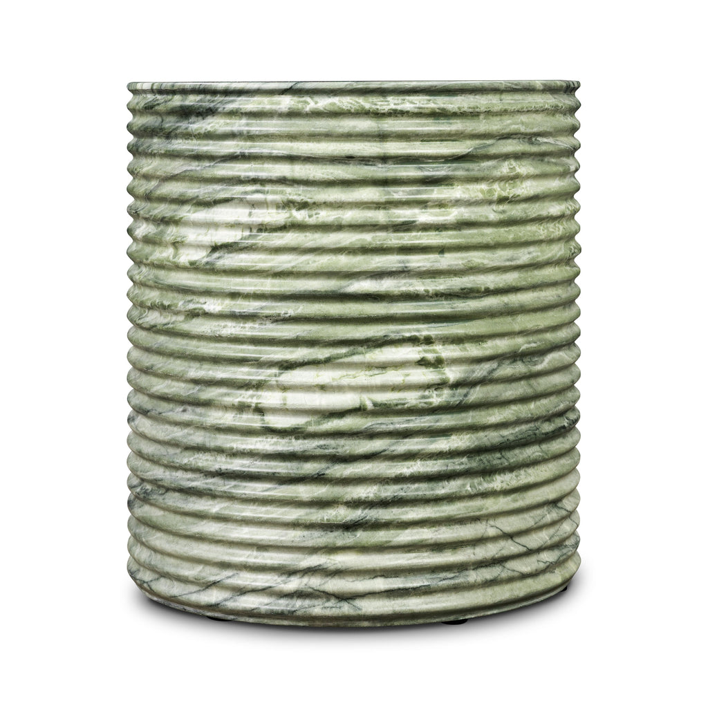 Modern Seaweed Green Side Table with Weather-Resistant Build