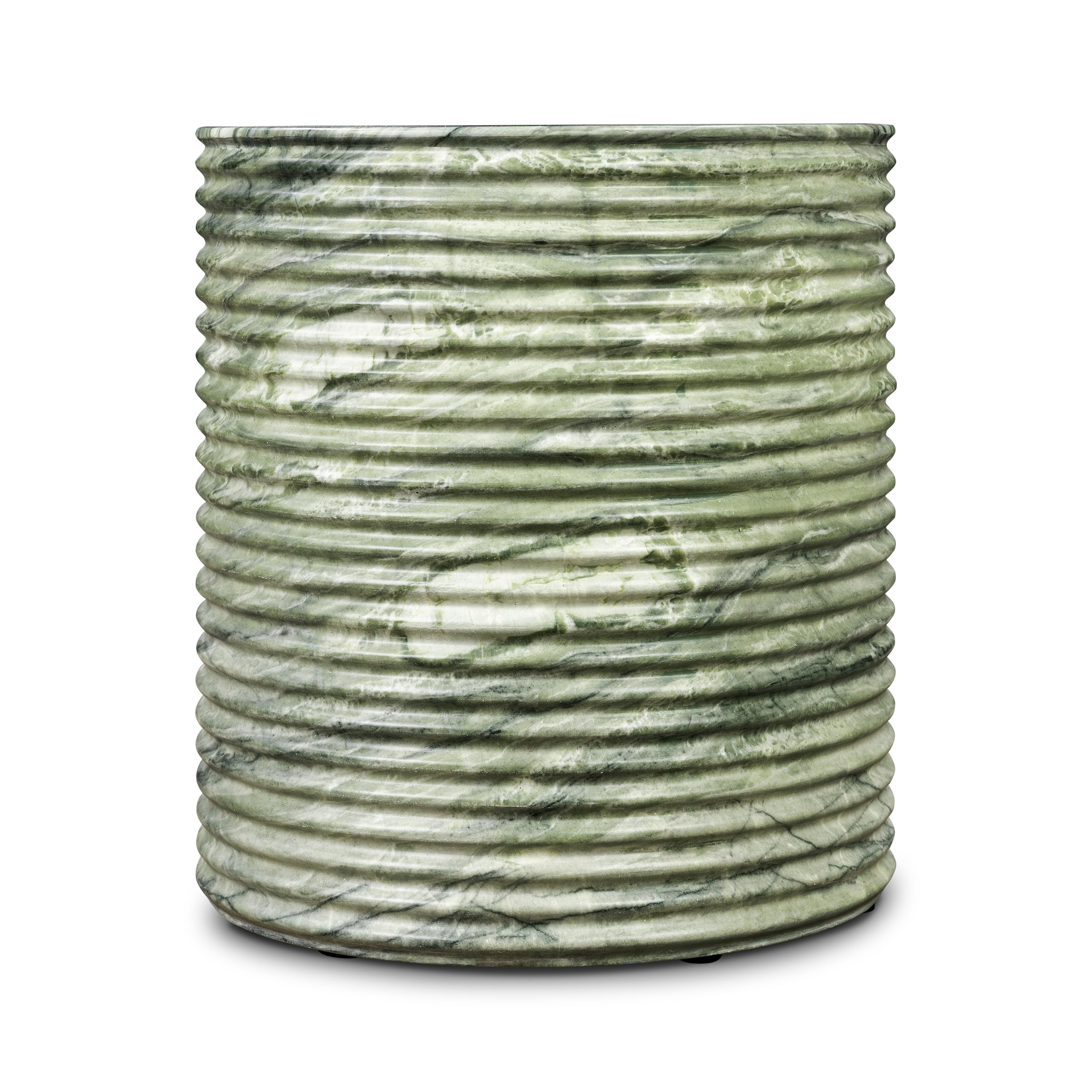 Modern Seaweed Green Side Table with Weather-Resistant Build