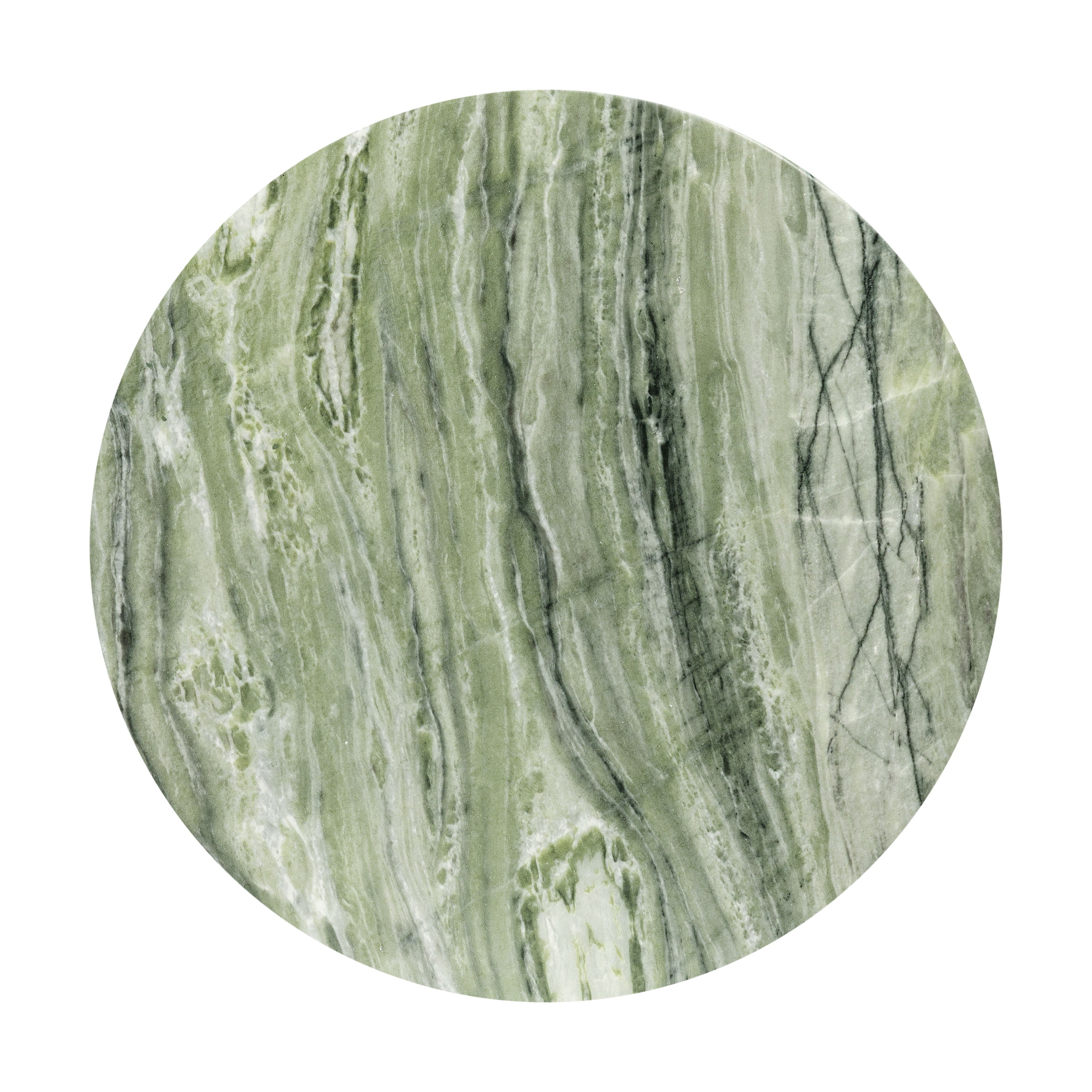 Modern Seaweed Green Side Table with Weather-Resistant Build