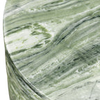 Table d'appoint moderne vert algue avec construction résistante aux intempéries