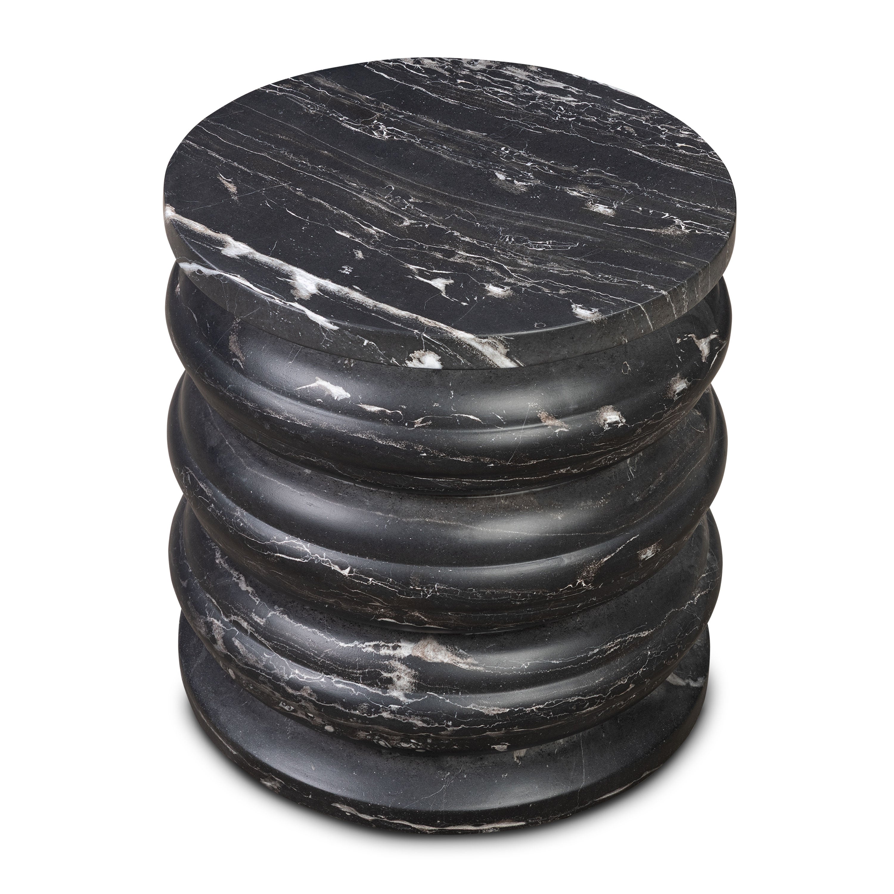 Modern Marble Side Table with Weather-Resistant Build