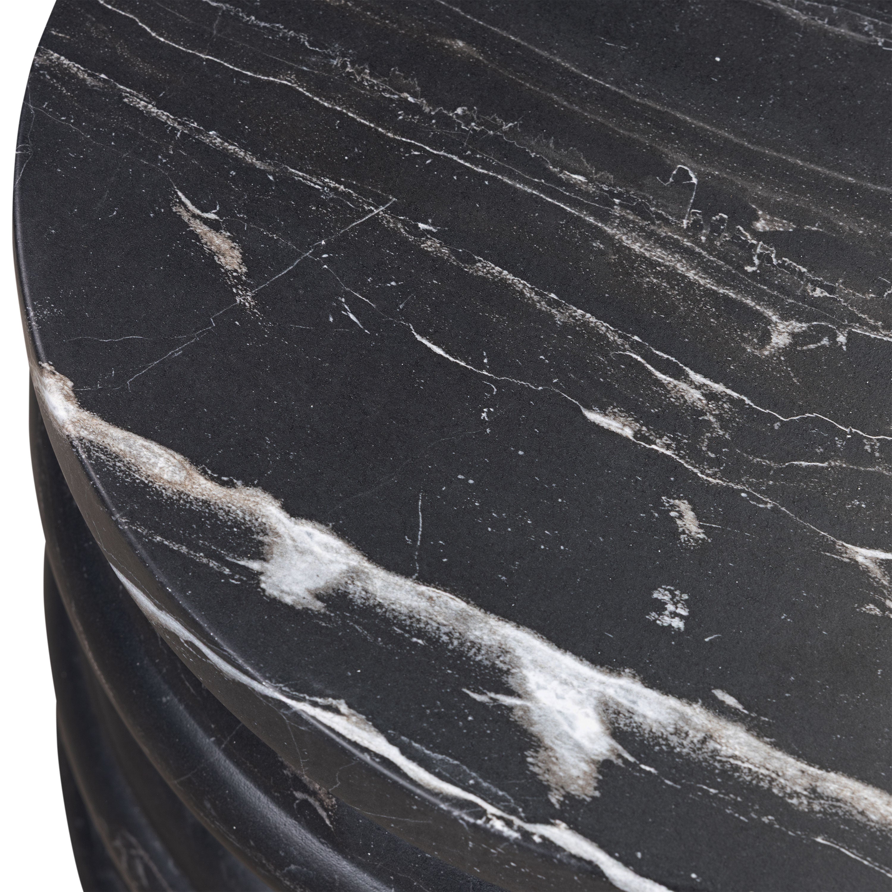 Modern Marble Side Table with Weather-Resistant Build