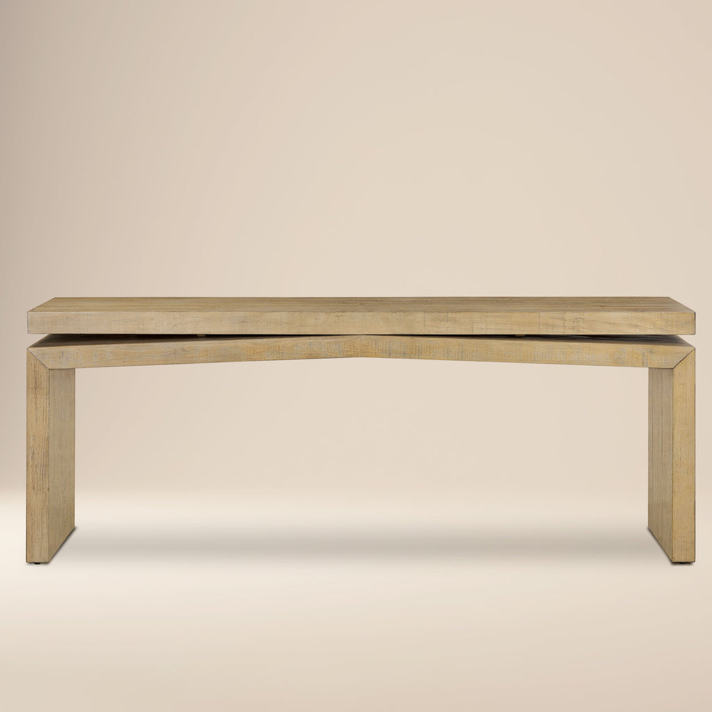 Modern Natural Console Table for Entryway or Living Room