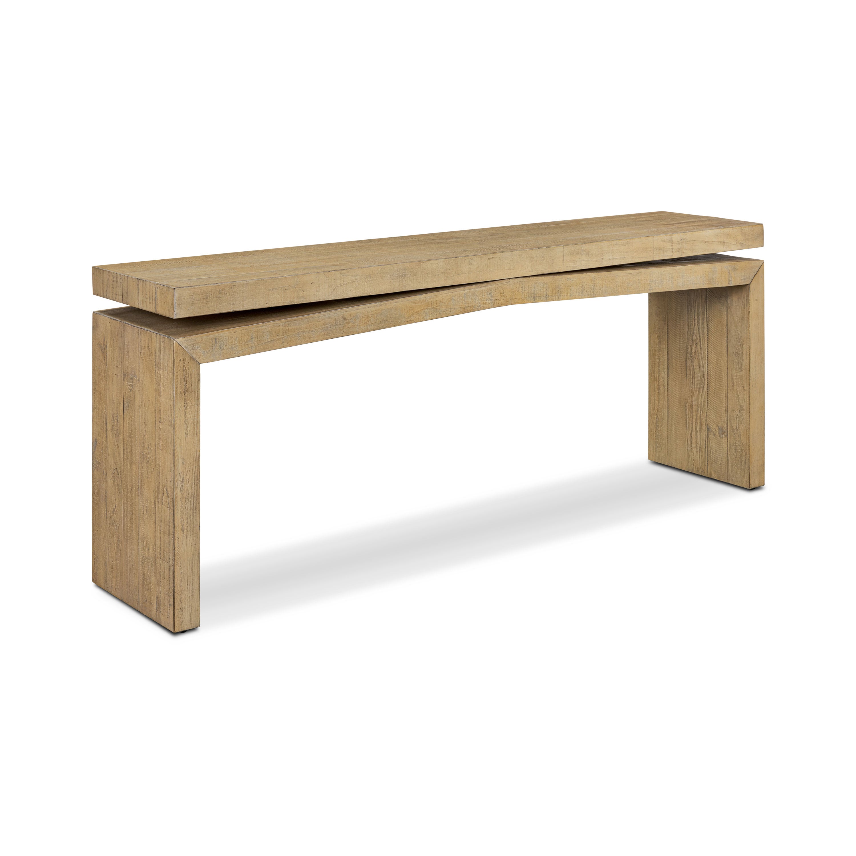 Modern Natural Console Table for Entryway or Living Room