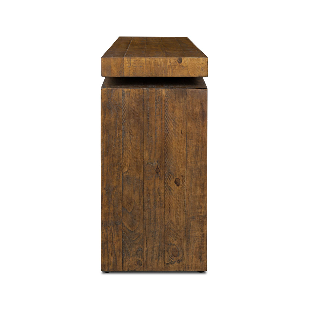 Modern Walnut Walnut Wood Console Table for Entryway or Living Room