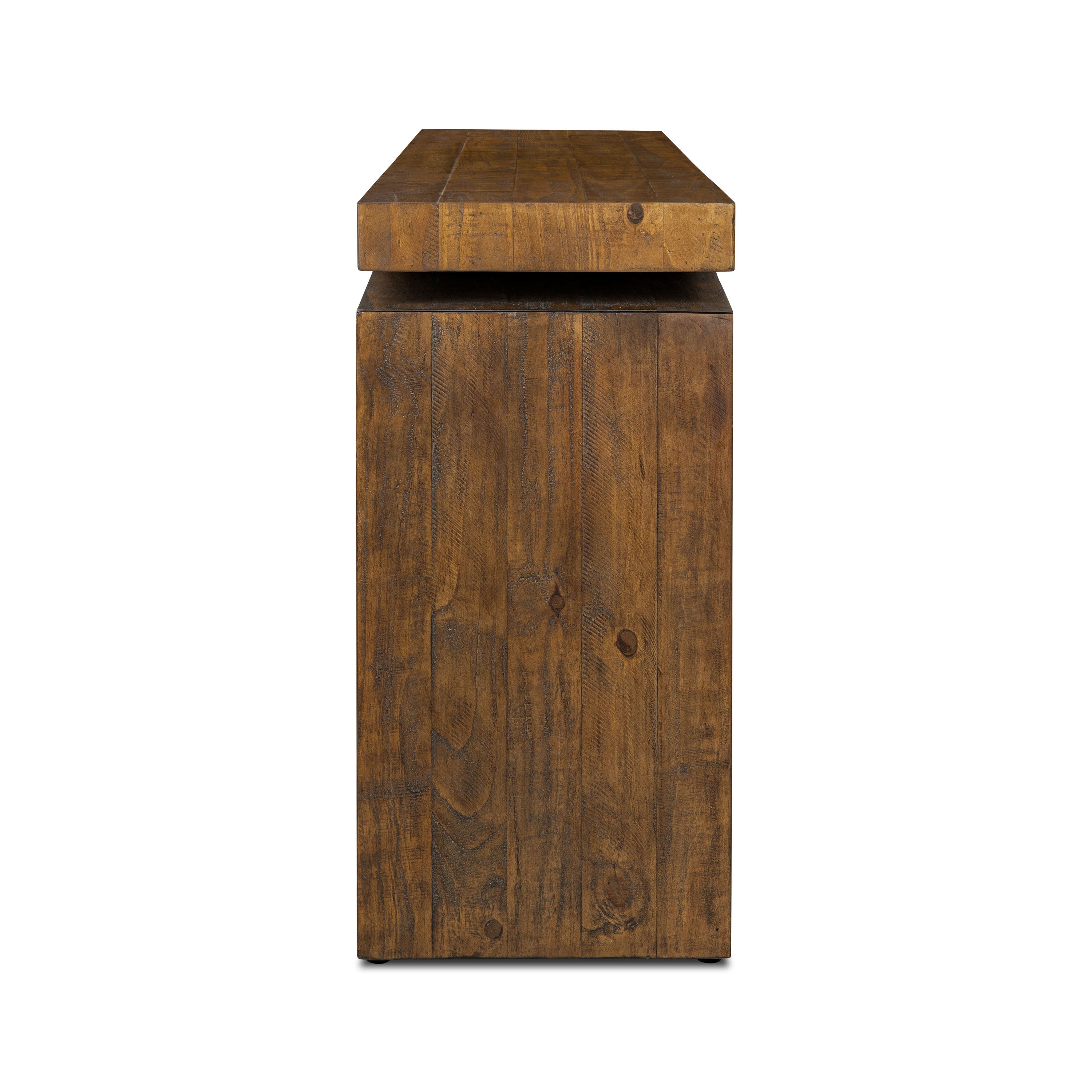Modern Walnut Walnut Wood Console Table for Entryway or Living Room