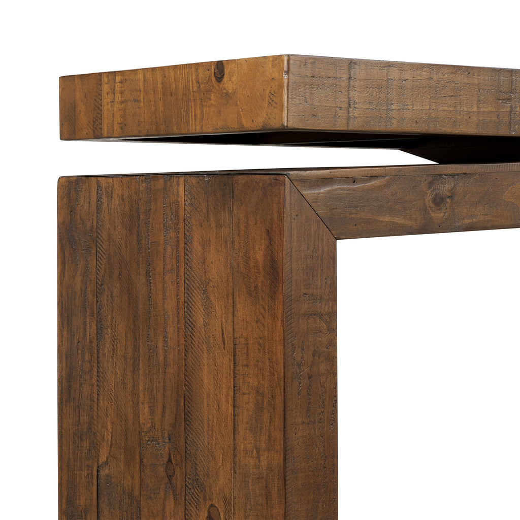 Modern Walnut Walnut Wood Console Table for Entryway or Living Room