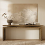 Console moderne en pin patiné pour entrée ou salon