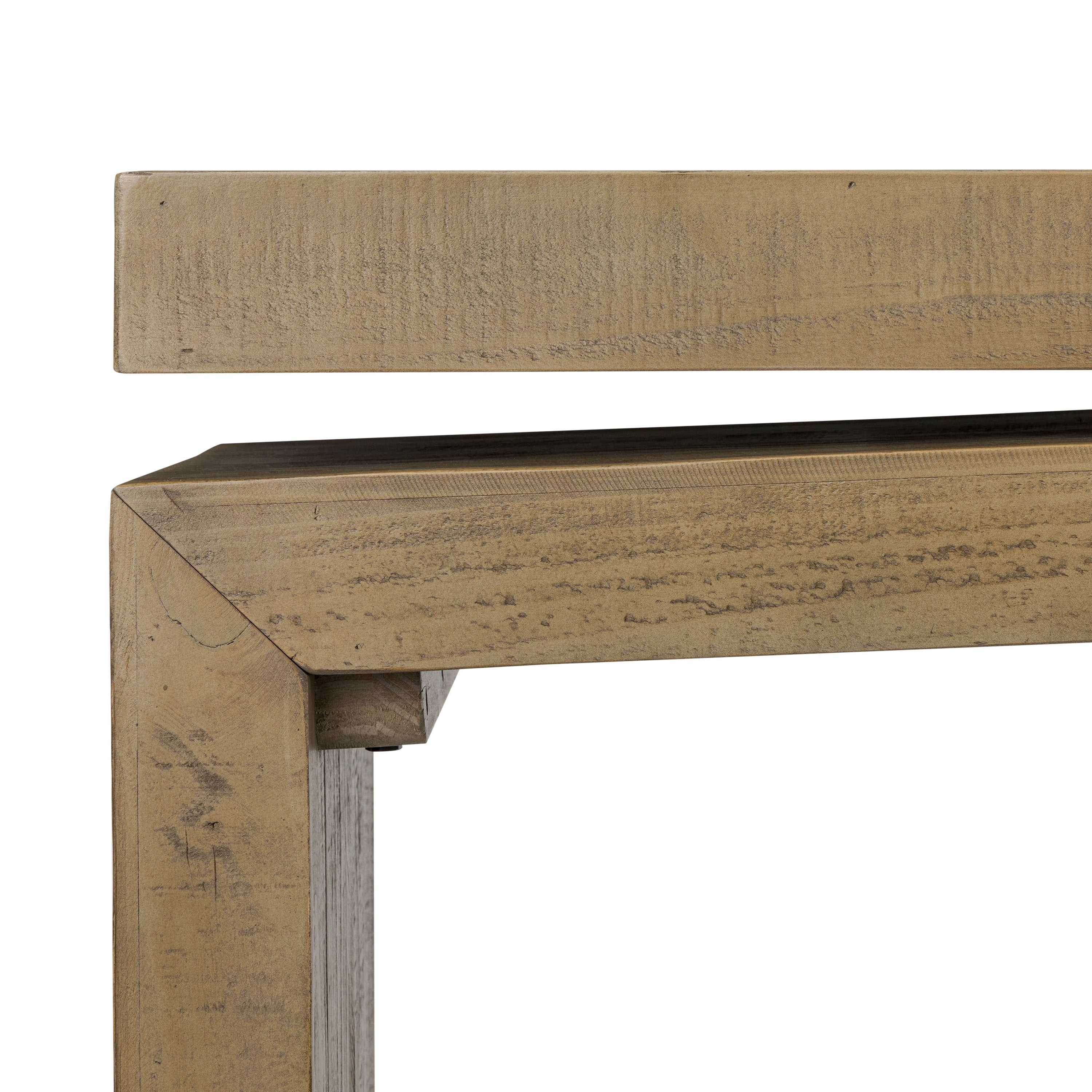 Modern Weathered Pine Console Table for Entryway or Living Room