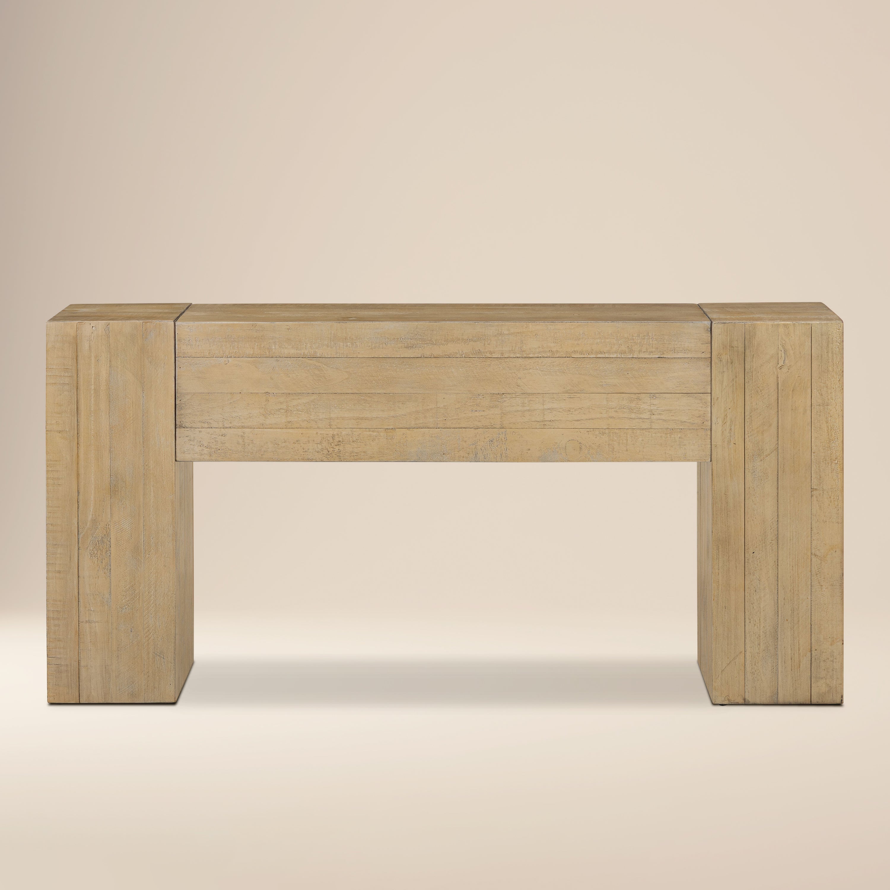 Modern Natural Console Table for Entryway or Living Room