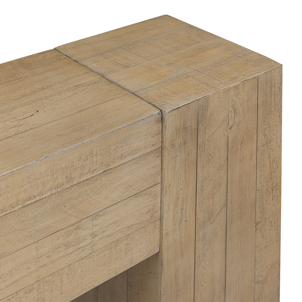 Modern Natural Console Table for Entryway or Living Room