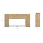 Console moderne naturelle pour entrée ou salon
