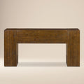 Modern Walnut Walnut Wood Console Table for Entryway or Living Room