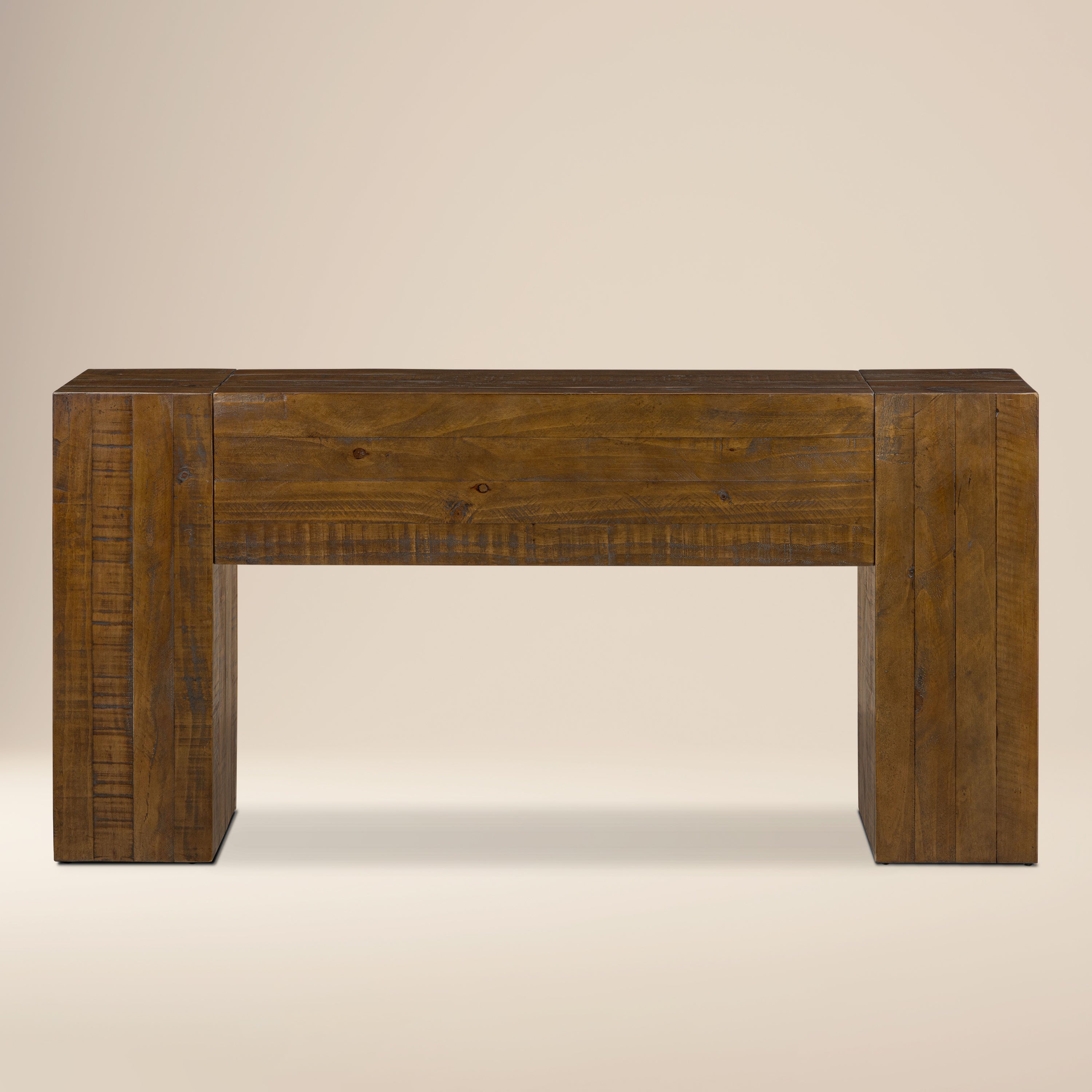 Modern Walnut Walnut Wood Console Table for Entryway or Living Room