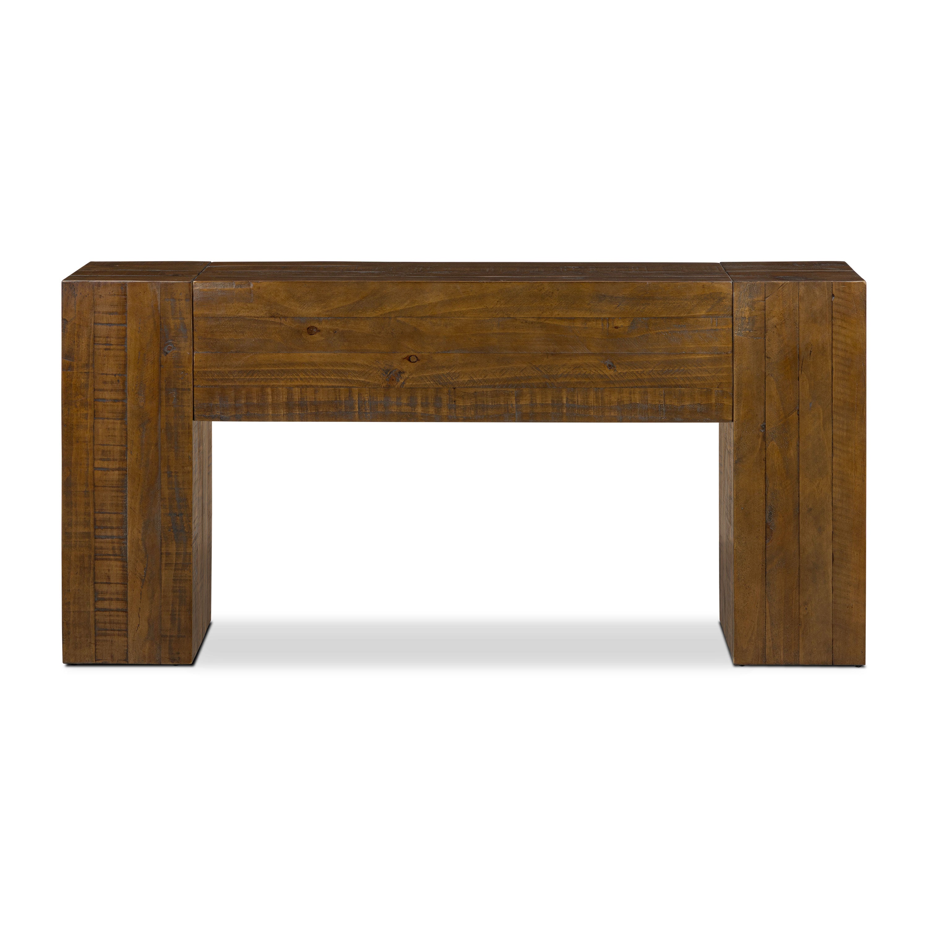 Modern Walnut Walnut Wood Console Table for Entryway or Living Room