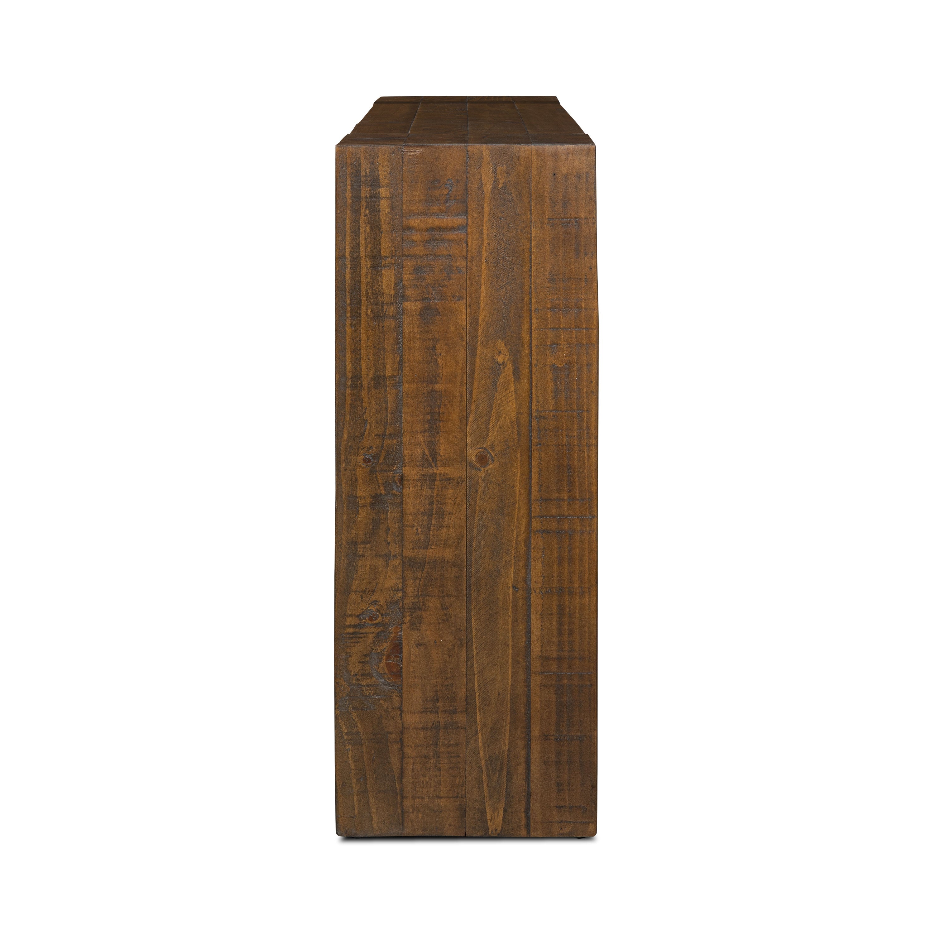 Modern Walnut Walnut Wood Console Table for Entryway or Living Room