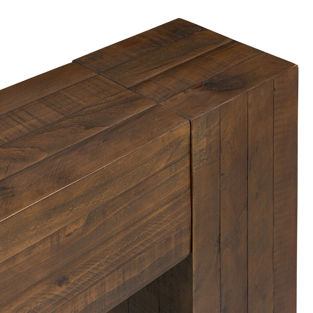 Modern Walnut Walnut Wood Console Table for Entryway or Living Room