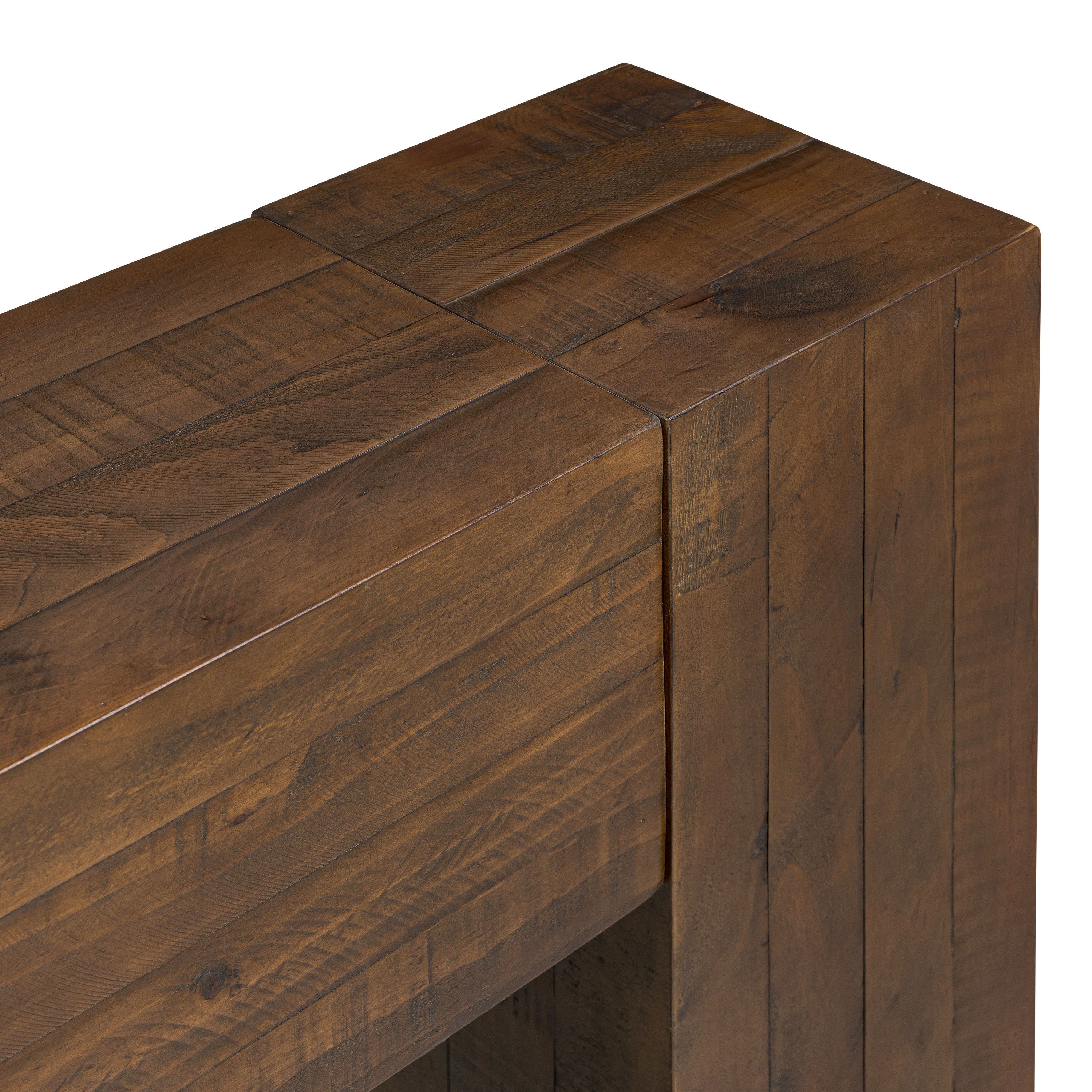 Modern Walnut Walnut Wood Console Table for Entryway or Living Room