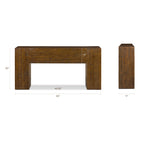 Console en bois de noyer moderne pour entrée ou salon
