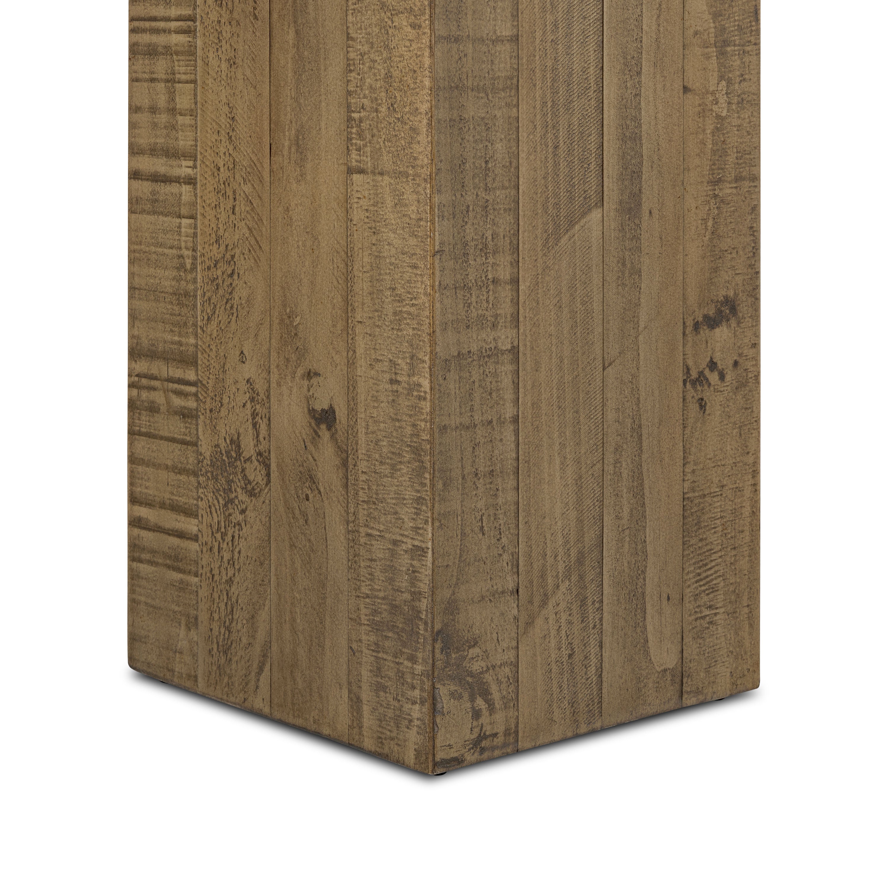 Modern Weathered Pine Console Table for Entryway or Living Room