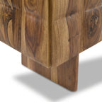Bahut moderne marron bruni avec cadre en bois séché au four