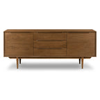 Bahut en noyer style Mid-Century Modern