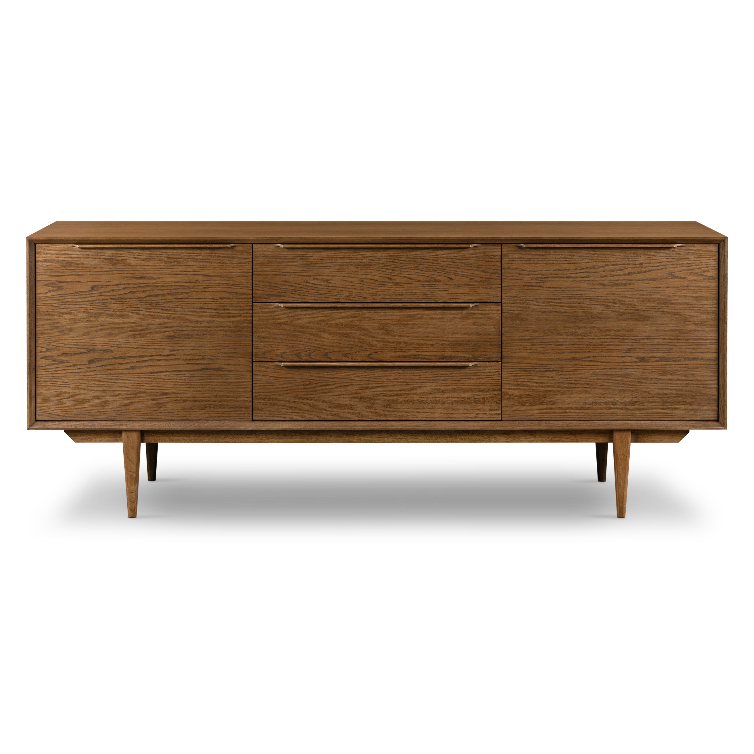Mid-Century Modern Walnut Walnut Wood Sideboard