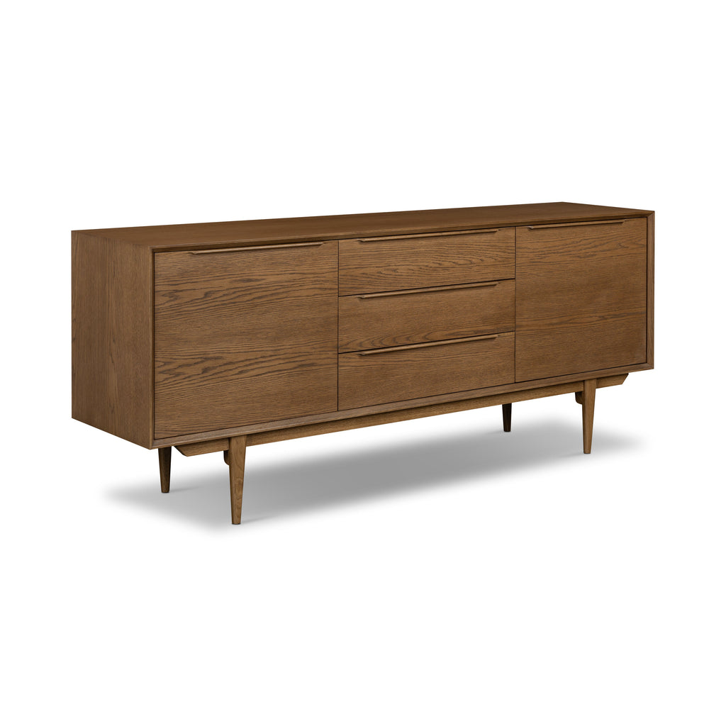 Mid-Century Modern Walnut Walnut Wood Sideboard