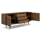 Bahut en noyer style Mid-Century Modern