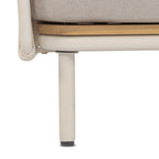 Fauteuil moderne en pierre avec conception résistante aux intempéries pour le salon
