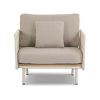Fauteuil moderne en pierre avec conception résistante aux intempéries pour le salon