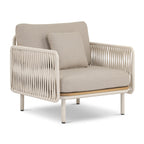 Fauteuil moderne en pierre avec conception résistante aux intempéries pour le salon